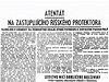 Lidové noviny z 28. kvtna 1942  lánek Atentát na íského protektora