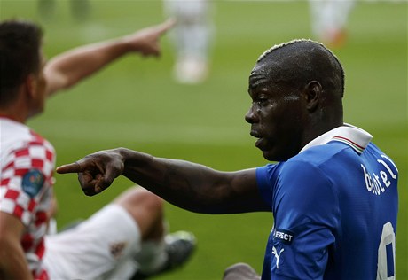 Italský fotbalista Mario Balotelli