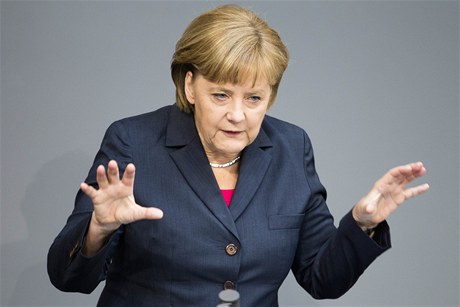 Angela Merkelová mluví o nadcházejícím summitu G20 v Mexiku.
