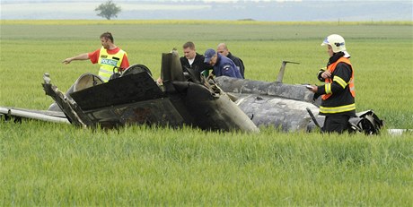 Havárie letounu na Lounsku, pilot nepeil.