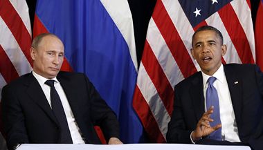 Barack Obama a Vladimir Putin