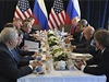 Jet ped zaátkem summitu zemí G20 se ruská delegace setkala s delegací Spojených stát. 