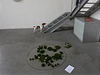 Minimalistický prostor s mechem na podlaze. Artsemestr VOP léto 2012