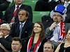 Polsk prezident Bronislaw Komorowski, prezident UEFA Michel Platini a "esk premir" Pavel Dobe.
