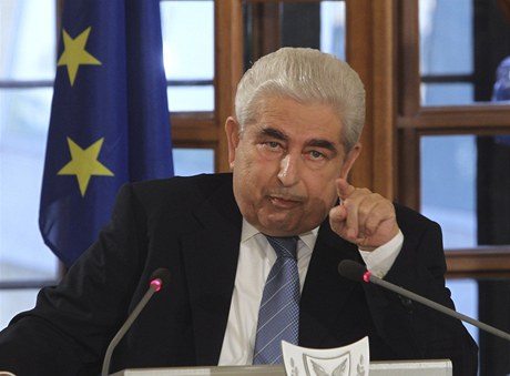 Kyperský prezident Demetris Christofias 