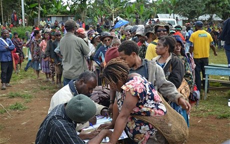 Volby na Papui - Nové Guinei
