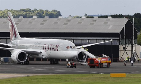 Boeing 787 Dreamliner, který vlastní Qatar Airways.