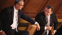 Petr Nečas a Miroslav Kalousek ve sněmovně. | na serveru Lidovky.cz | aktuální zprávy