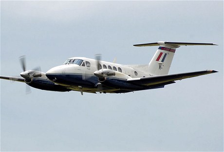 Stroj Beechcraft B200 King Air.