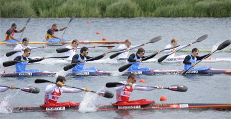 tykajak: Daniel Havel, Luká Trefil, Josef Dostál a Jan trba