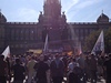Demonstrace iniciativy D.O.S.T. proti duhovému prvodu Prague Pride