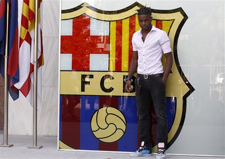 Nová kamerunská posila fotbalist Barcelony Alex Song z Arsenalu 
