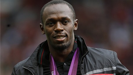 Usain Bolt s dresem Manchesteru United