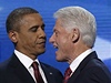 V tém padesátiminutové ei Clinton vániv hájil Obamovu politiku a zárove podrobil drtivé kritice republikány.
