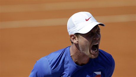 eský tenista Tomá Berdych v Davis Cupu