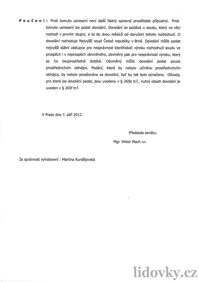 Usnesení Vrchního soudu v Praze k pípadu Tomá Pitr (4)