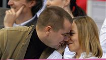 Marek Dalík s přítelkyní na Fed Cupu v Brně, únor 2008. | na serveru Lidovky.cz | aktuální zprávy