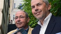 Plovárenský tým. Moderátor Marek Eben a režisér pořadu Na plovárně Jan Hojtaš | na serveru Lidovky.cz | aktuální zprávy