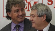 Předseda KSČM Vojtěch Filip místopředseda Jiří Dolejš na povolební tiskové konferenci. | na serveru Lidovky.cz | aktuální zprávy