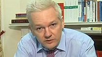 Assange ve vysln rusk televize, kde m i vlastn talk-show