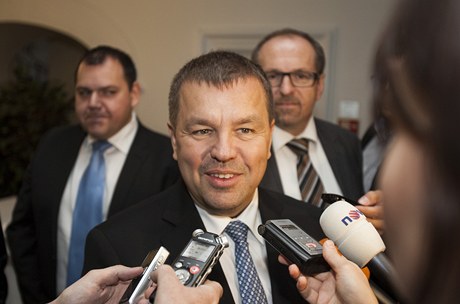 Petr Tlucho po jednání poslaneckého klubu ODS