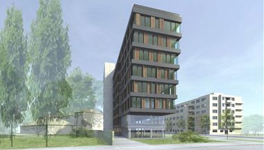 Kancelsk projekt Tetris Office Building na Praze 4