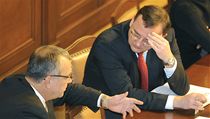 Premiér Petr Nečas a ministr financí Miroslav Kalousek | na serveru Lidovky.cz | aktuální zprávy