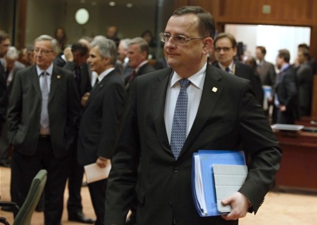 Premiér Petr Neas na summitu v Bruselu
