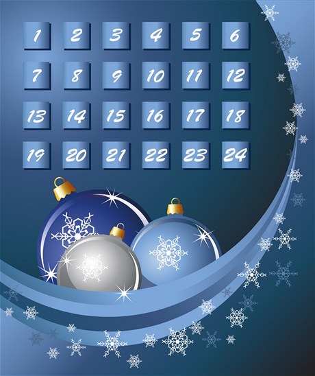 Adventní kalendá - ilustrace