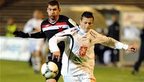 Hradec Králové - Slavia Praha. Martin Juhar ze Slavie Praha (vlevo) a Tomáš Holeš z Hradce Králové | na serveru Lidovky.cz | aktuální zprávy