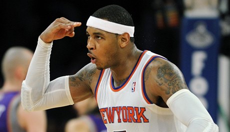 Basketbalista New Yorku Knicks Carmelo Anthony
