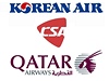 O SA maj zjem Qatar Airways i Korean Air