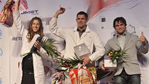 Kanoista roku 2012. Na snímku jsou nejúspěšnější senioři v kategorii slalom (zleva) Kateřina Kudějová, Stanislav Ježek a Vavřinec Hradilek | na serveru Lidovky.cz | aktuální zprávy