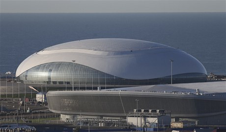 Zimní stadion Boloj v Soi, které bude hostit olympijské hry 2014