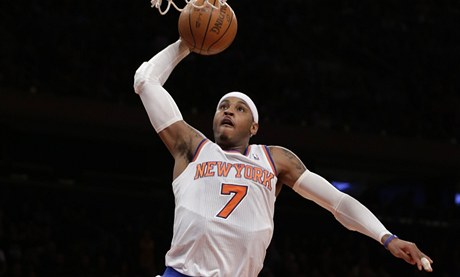 Basketbalista New Yorku Knicks Carmelo Anthony