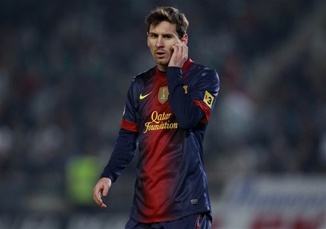 Fotbalový kanonýr Barcelony Lionel Messi