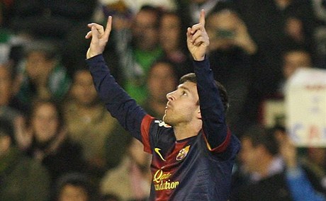 Fotbalista Lionel Messi z Barcelony