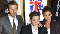 Rodina Beckhamovch na premie muziklu Viva Forever!