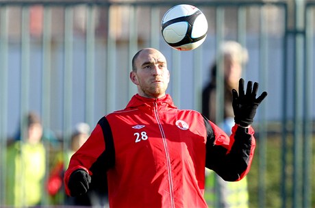 Fotbalista Slavie Martin Latka