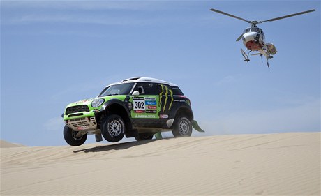 Vítz 2. etapy Rallye Dakar v kategorii automobil Francouz  Stephane Peterhansel