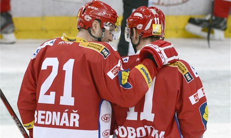 HC Slavia Praha (zleva Jaroslav Bedná a Vladimír Sobotka)