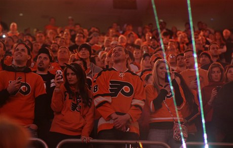 Fanouci hokejist Philadelphie Flyers