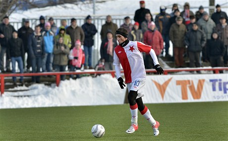Fotbalista Slavie Martin Fenin