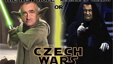 Prezidentsk souboj jako parodie na sgu Star Wars.