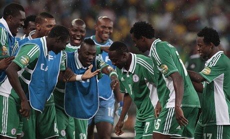 Radost fotbalist Nigérie