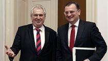 Miloš Zeman na jednání s Petrem Nečasem. | na serveru Lidovky.cz | aktuální zprávy