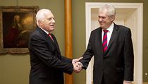 Václav Klaus se sešel s Milošem Zemanem. | na serveru Lidovky.cz | aktuální zprávy