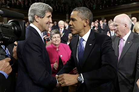 Barack Obama a John Kerry