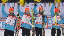 Česká štafeta ve složení (zleva) Michal Šlesingr, Ondřej Moravec, Jaroslav Soukup a Michal Krčmář | na serveru Lidovky.cz | aktuální zprávy