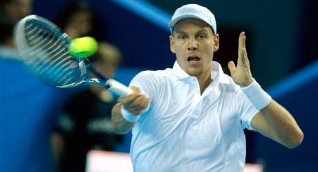 Tomá Berdych na turnaji v Marseille.